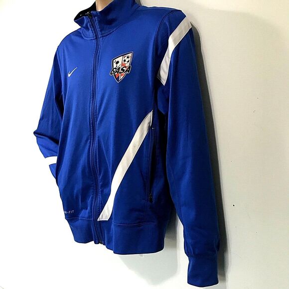 Nike Dri-Fit Soccer Track Jacket Zip Blue CASA Clemson Athletic S Men L Women - Picture 12 of 12
